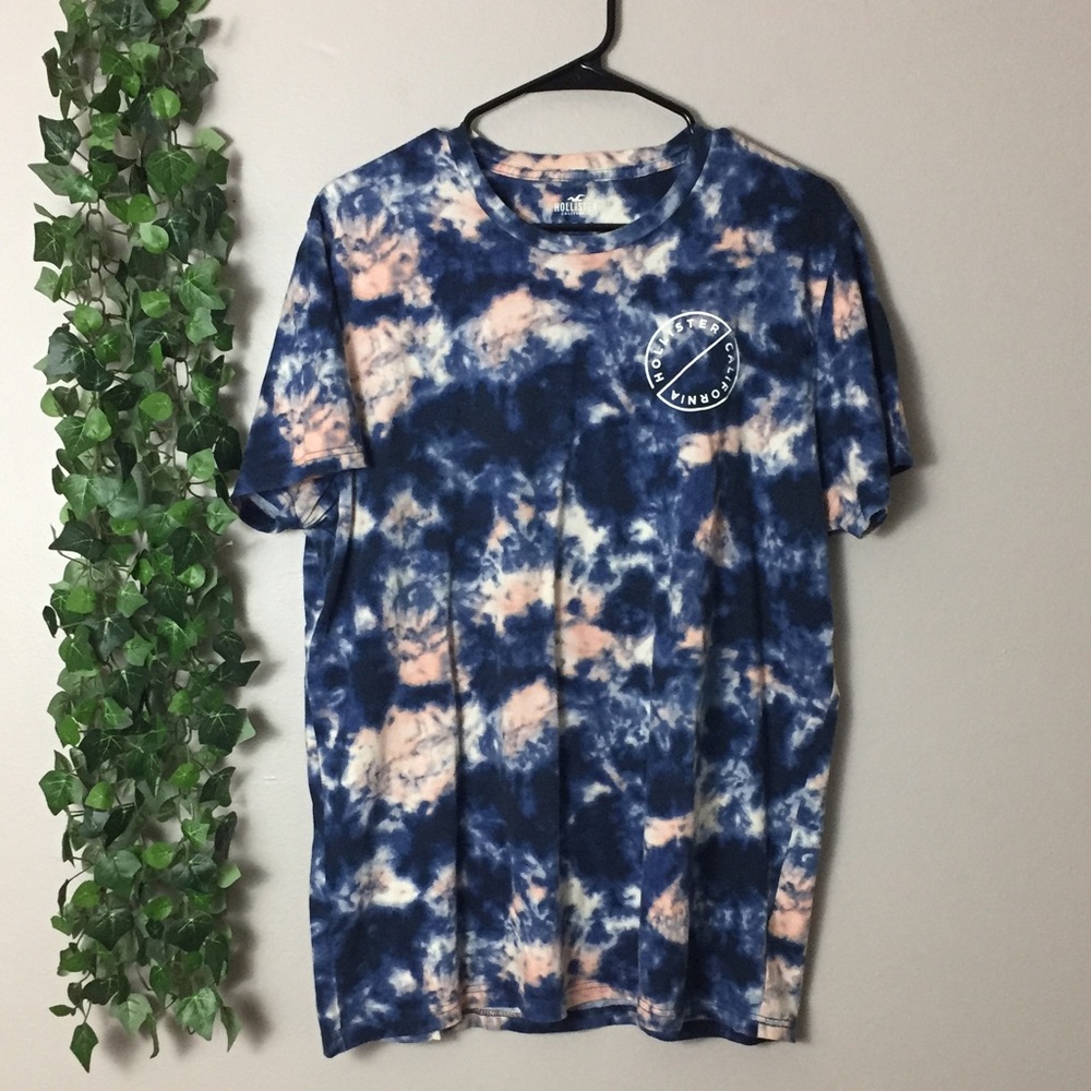 Men’s Hollister California Blue Tye dye T-Shirt XL